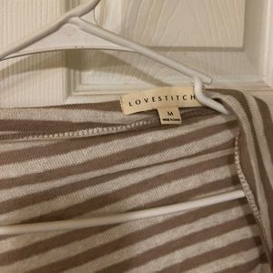 Lovestitch striped beige and white blouse